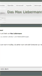 Mobile Screenshot of maxliebermann.de