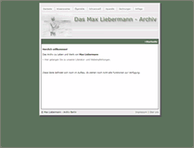 Tablet Screenshot of maxliebermann.de